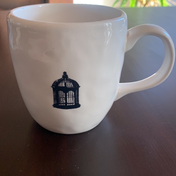 Rare RAE DUNN Bird Cage Coffee Tea Mug Cup Artisan Collection Dimpled Texture - Picture 4 of 10